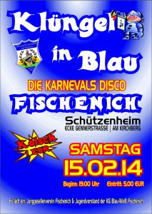 Flyer - Klüngel in Blau 2014